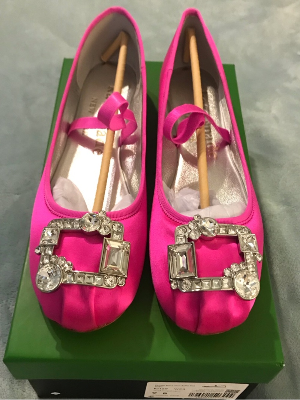 New in Box Kate Spade Renata Mary Jane Ballet Flats-vivid snapdragon size 9